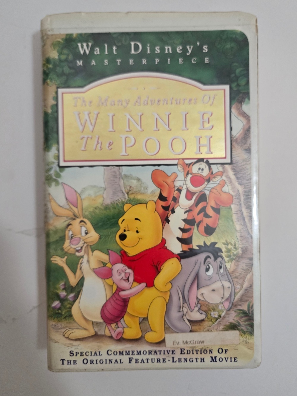 Disney The Many Adventures of Winnie the Pooh VHS Masterpiece Collection